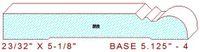 Baseboard 5-1/8" - 4 Baseboard 5-1/8" - 4