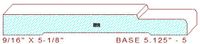 Baseboard 5-1/8" - 5 Baseboard 5-1/8" - 5