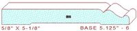 Baseboard 5-1/8" - 6 Baseboard 5-1/8" - 6