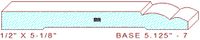 Baseboard 5-1/8" - 7 Baseboard 5-1/8" - 7
