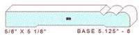 Baseboard 5-1/8" - 8 Baseboard 5-1/8" - 8
