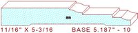 Baseboard 5-3/16" - 10 Baseboard 5-3/16" - 10