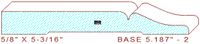 Baseboard 5-3/16" - 2 Baseboard 5-3/16" - 2