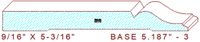 Baseboard 5-3/16" - 3 Baseboard 5-3/16" - 3