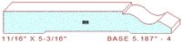 Baseboard 5-3/16" - 4 Baseboard 5-3/16" - 4