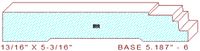 Baseboard 5-3/16" - 6 Baseboard 5-3/16" - 6