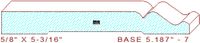 Baseboard 5-3/16" - 7 Baseboard 5-3/16" - 7