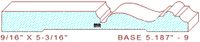 Baseboard 5-3/16" - 9 Baseboard 5-3/16" - 9