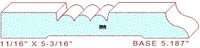 Baseboard 5-3/16" Baseboard 5-3/16"