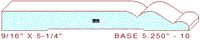 Baseboard 5-1/4" - 10 Baseboard 5-1/4" - 10