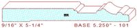 Baseboard 5-1/4" - 101 Baseboard 5-1/4" - 101