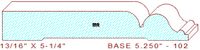 Baseboard 5-1/4" - 102 Baseboard 5-1/4" - 102