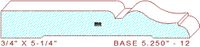 Baseboard 5-1/4" - 12 Baseboard 5-1/4" - 12