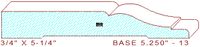 Baseboard 5-1/4" - 13 Baseboard 5-1/4" - 13
