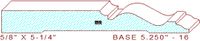 Baseboard 5-1/4" - 16 Baseboard 5-1/4" - 16