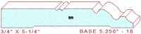 Baseboard 5-1/4" - 18 Baseboard 5-1/4" - 18