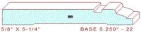 Baseboard 5-1/4" - 22 Baseboard 5-1/4" - 22