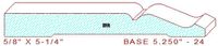 Baseboard 5-1/4" - 24 Baseboard 5-1/4" - 24