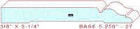 Baseboard 5-1/4" - 27 Baseboard 5-1/4" - 27