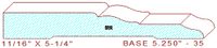 Baseboard 5-1/4" - 35 Baseboard 5-1/4" - 35
