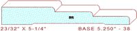 Baseboard 5-1/4" - 38 Baseboard 5-1/4" - 38