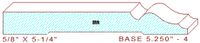 Baseboard 5-1/4" - 4 Baseboard 5-1/4" - 4