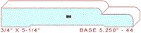 Baseboard 5-1/4" - 44 Baseboard 5-1/4" - 44