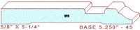 Baseboard 5-1/4" - 45 Baseboard 5-1/4" - 45