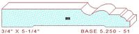 Baseboard 5-1/4" - 51 Baseboard 5-1/4" - 51
