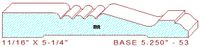 Baseboard 5-1/4" - 53 Baseboard 5-1/4" - 53