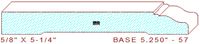 Baseboard 5-1/4" - 57 Baseboard 5-1/4" - 57