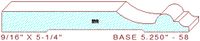 Baseboard 5-1/4" - 58 Baseboard 5-1/4" - 58