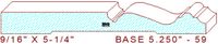 Baseboard 5-1/4" - 59 Baseboard 5-1/4" - 59