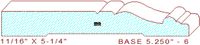 Baseboard 5-1/4" - 6 Baseboard 5-1/4" - 6