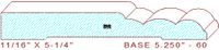 Baseboard 5-1/4" - 60 Baseboard 5-1/4" - 60