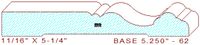 Baseboard 5-1/4" - 62 Baseboard 5-1/4" - 62
