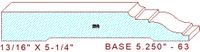 Baseboard 5-1/4" - 63 Baseboard 5-1/4" - 63