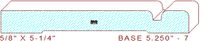 Baseboard 5-1/4" - 7 Baseboard 5-1/4" - 7