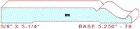 Baseboard 5-1/4" - 70 Baseboard 5-1/4" - 70