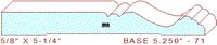 Base board 5-1/4" - 71 Base board 5-1/4" - 71