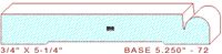 Baseboard 5-1/4" - 72 Baseboard 5-1/4" - 72