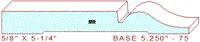 Baseboard 5-1/4" - 75 Baseboard 5-1/4" - 75
