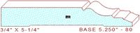 Baseboard 5-1/4" - 80 Baseboard 5-1/4" - 80