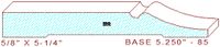 Baseboard 5-1/4" - 85 Baseboard 5-1/4" - 85