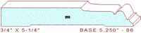 Baseboard 5-1/4" - 86 Baseboard 5-1/4" - 86