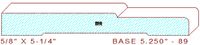Baseboard 5-1/4" - 89 Baseboard 5-1/4" - 89