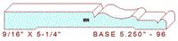 Baseboard 5-1/4" - 96 Baseboard 5-1/4" - 96