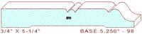 Baseboard 5-1/4" - 98 Baseboard 5-1/4" - 98