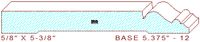 Baseboard 5-3/8" - 12 Baseboard 5-3/8" - 12