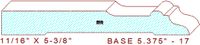 Baseboard 5-3/8" - 17 Baseboard 5-3/8" - 17